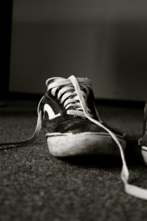 鞋子, 鞋带, 夏季鞋, 黑色白色