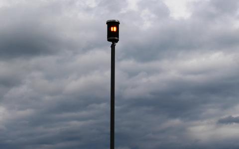 sturmwarnung, 闪光灯, 康斯坦茨湖, 乌云密布的天空