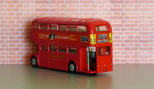 汽车模型, 双层巴士, 伦敦, 双层, 英国, 旅游, 公共汽车