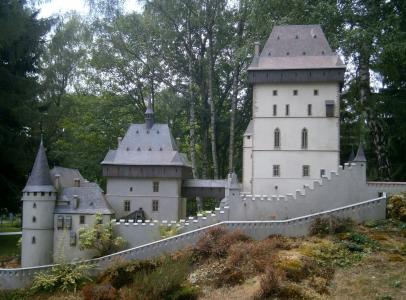 卡尔施泰因, 中央波希米亚, 微型, 捷克共和国, 城堡, 纪念碑, 历史古迹