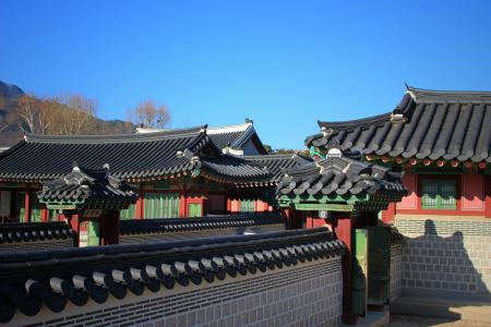 景福宫宫, 皇宫, 汉城, 韩国, 传统, 建筑, 亚洲