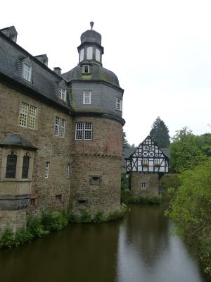 crottorf, 城堡, 紫禁城的城堡, 建筑, 浪漫, 水, 感兴趣的地方
