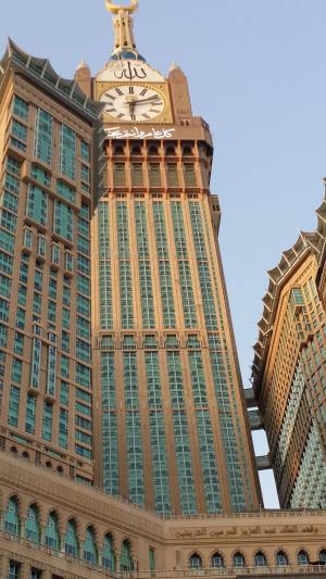 麦加的钟楼, 沙特阿拉伯, 在斋月2015期间采取