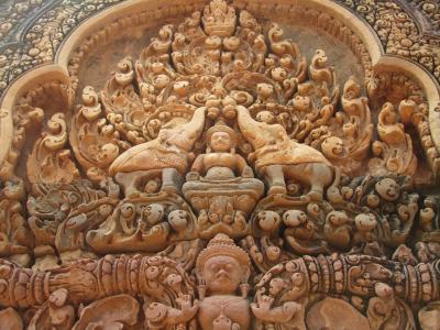 柬埔寨, 暹粒, 寺, 石雕, 石雕, 石头, 雕塑