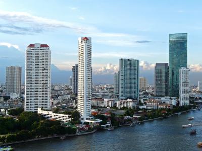 泰国, 曼谷, 城市, 都市, 天际线, 摩天大楼, 城市景观