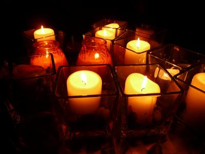 蜡烛, 灯, windlight, 黑暗, 晚上, 浪漫, 热