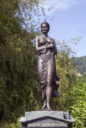 雕像, 伯爵, 外交部长, 阿尔梅达, mondsee, 奥地利
