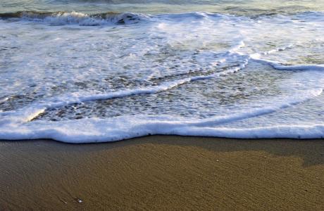海, 水, 自然, 卡斯特, 海滩, 沙子, 波
