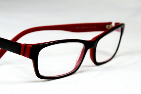 眼镜, 玻璃, 红色, 眼镜, 单个对象, 时尚, 视力