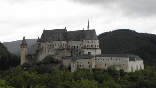 城堡, 登, 卢森堡, 具有里程碑意义, 文化, 老, 古代