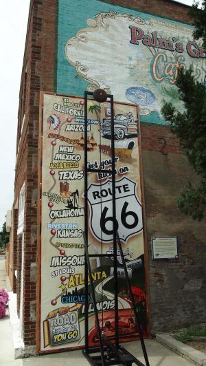 66 号公路, 伊利诺伊州, 老, 衰变, 年份, 墙画