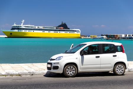 租车服务, 希腊, 假日, 旅游, 夏季, 希腊小岛, 旅行