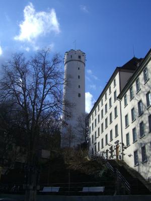 ravensburg, 塔, 关于, 面粉袋, 具有里程碑意义, 天空蓝