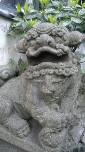 石狮, 中国风, 中国, 豫园, 上海, 亚洲, 雕像