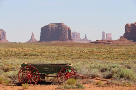 纪念碑谷, 小车, 犹他州, 美国, 景观, 旅游网站, 悬崖