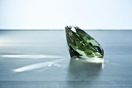 钻石, 玻璃结石, 灰色, 绿色, 折射