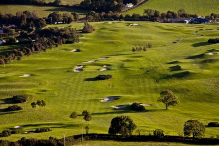 高尔夫球场, 幽谷的起伏, 威克洛, 爱尔兰, 自然爱尔兰, 自然, 景观