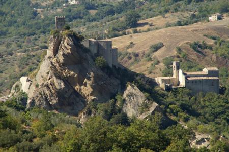城堡, burgruine, roccascalegna, 阿布鲁佐, 景观, 中世纪, 意大利
