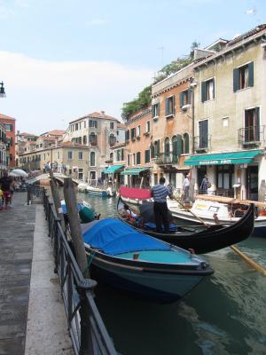 威尼斯, 大运河, 吊船, 意大利, 假日