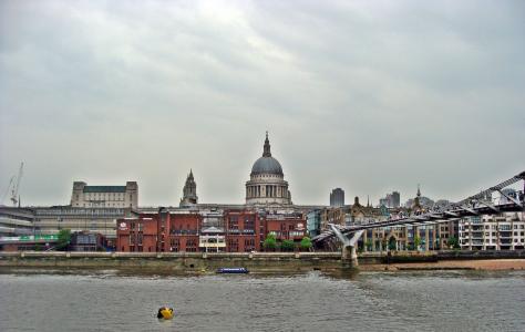 千禧桥, 伦敦, 泰特, 博物馆, 纪念碑, 城市, 英格兰