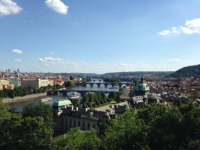 布拉格, 伏尔塔瓦河, 桥梁, 河, 城市, 城市景观, 欧洲
