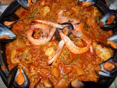 西班牙海鲜饭, 大米, 甲壳类动物, 食品, 西班牙语