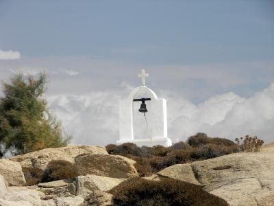 教堂, 基克拉泽斯, 岛, 希腊, grreknisland 跳跃