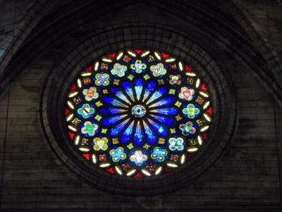 莲座丛, 教会的窗口, 颜色, 模式, 玻璃窗口, 相信, 多彩