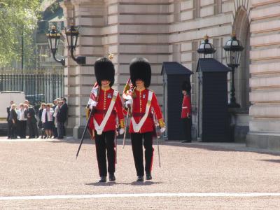 白金汉宫, 卫兵的变动, 伦敦, 英格兰, 英国, 皇家, 联合王国