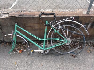 自行车, 废钢, 金属废料, 被盗, 破碎