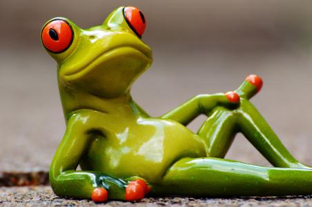 青蛙, 在撒谎, 放松, 可爱, 休息, 图, 有趣