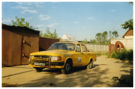 老图片, 黄色出租车, 出租车, 伏尔加 gaz-31029, 俄罗斯, 莫斯科, 第1998年