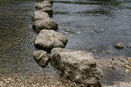 多瑙河, 河, 水域, 水, 德国, 石头, fridingen