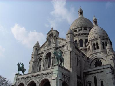 圣心大教堂, 蒙马特尔, 教会, 巴黎, 具有里程碑意义, 建筑, 大教堂
