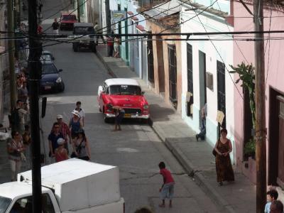 古巴, 旧车, 哈瓦那, 街道