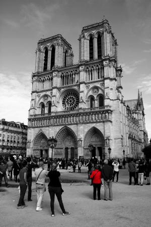 巴黎圣母院, cathederal, 旅游景点, 巴黎, 法国, 旅游, 具有里程碑意义