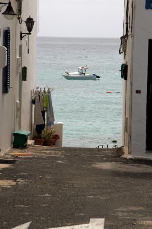 小船, 过道, 村庄, 兰萨罗特岛, 金丝雀岛