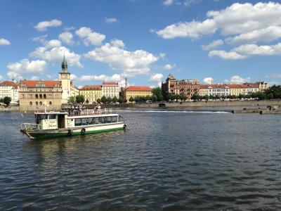 布拉格, 伏尔塔瓦河, 蒸笼, 河, 建筑, 欧洲, 城市景观