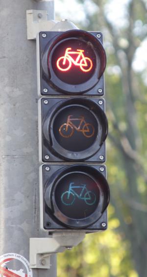 自行车灯, 交通灯, 红色, 交通信号, 光信号, 交通, 红光