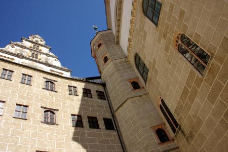 城堡, 多瑙河上的 neuburg, 教会宗教, 巴伐利亚, 建设, 建筑