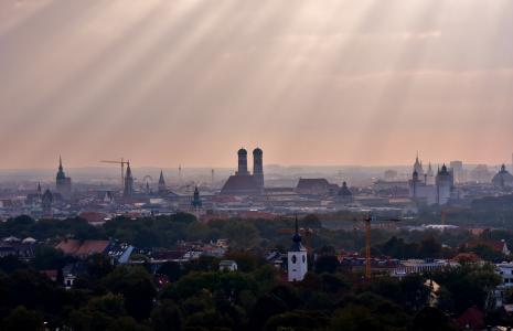慕尼黑, 新光, 圣母教堂, 巴伐利亚, 国有资本, 城市, 具有里程碑意义