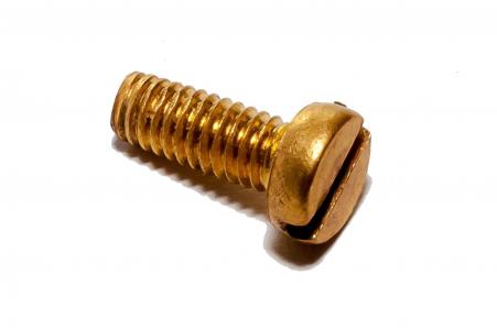 螺栓, 黄铜, 镀金, 金属, 螺杆