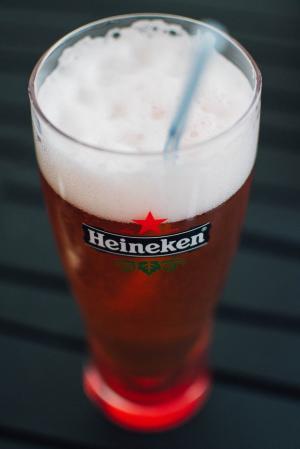 啤酒, 玻璃, 喜力啤酒, 酒精, 饮料, 饮料, 泡沫