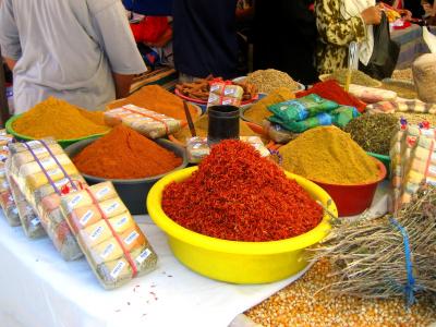 香料, 突尼斯, 市场, 亚洲, 出售, 文化, 食品