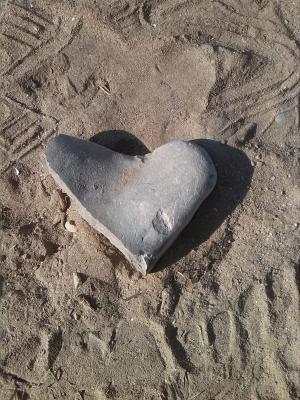 心如铁石, 感情, 爱, 亲爱的, 石头, 心, 符号