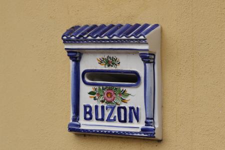 邮箱, 陶瓷, 区域, 特内里费岛, 加那利群岛, 西班牙, 墙上