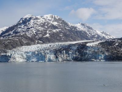 阿拉斯加, 冰川, 山, 雪, 冰, 特雷西臂峡湾, 冬天