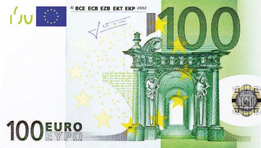 美元的钞票, 100欧洲, 钱, 钞票, 货币