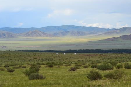 蒙古, 草原, 蒙古包, 阿尔泰山