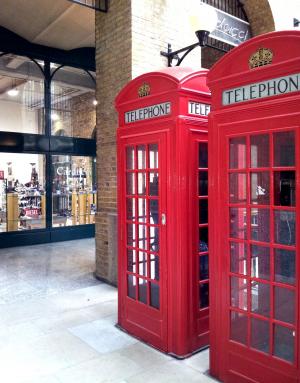 伦敦, 小木屋, 电话, 红色